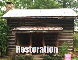 Historic Log Cabin Restoration  Tibbie, Alabama